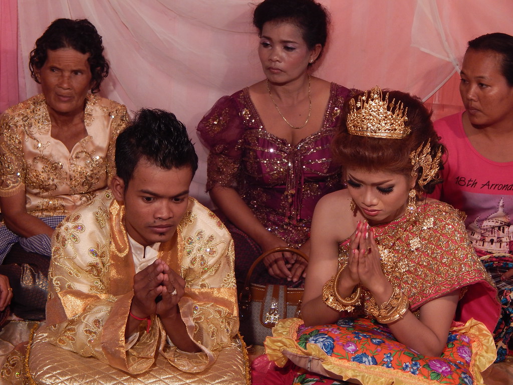 Khmer wedding in a village ,Cambodia