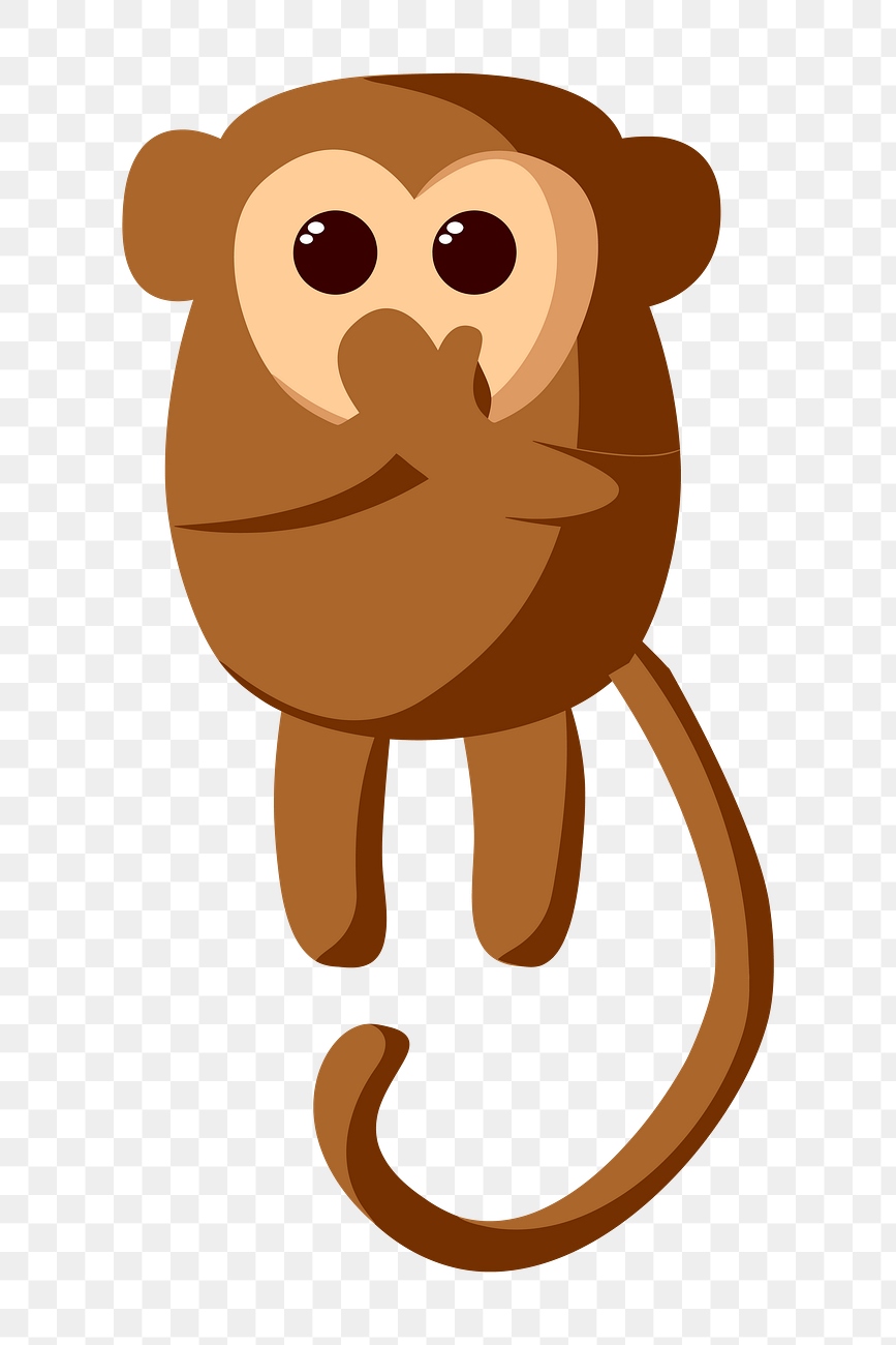 Speak no evil mokey png