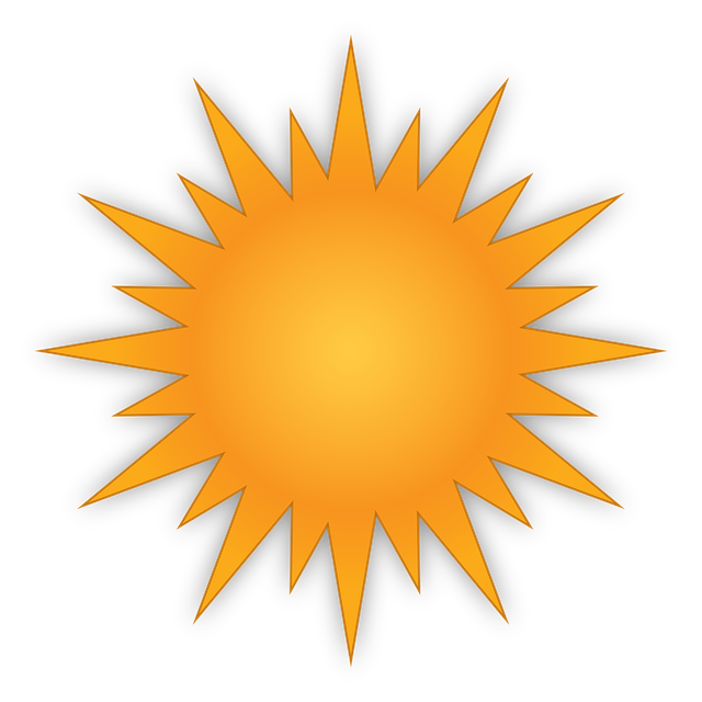 Sun, Weather, Day, Weather Icon, Icon, Sunshine, Vector, Nature, Svg, Graphic, Yellow, Orange, Symbol