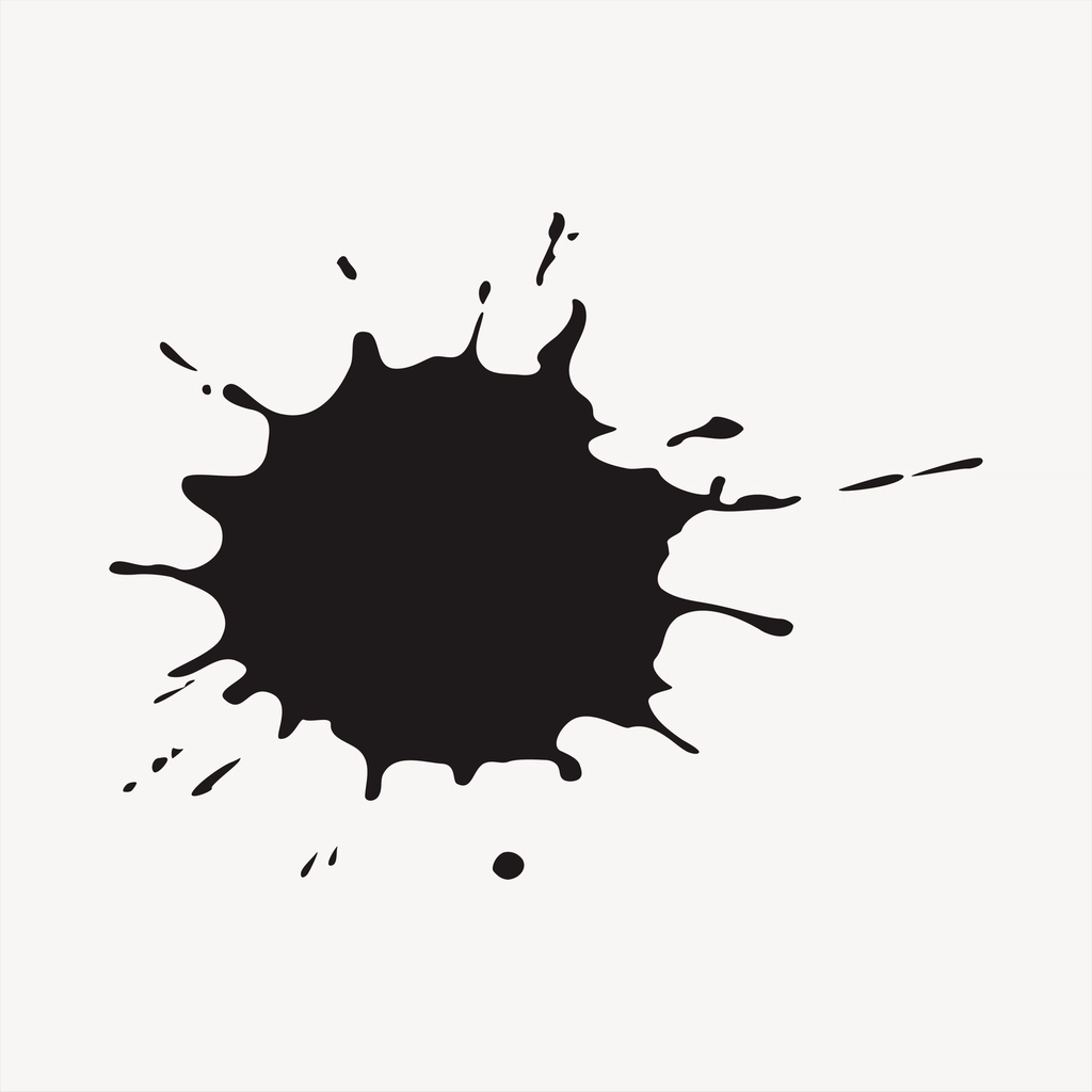 Ink Splatter Clipart, Abstract Frame