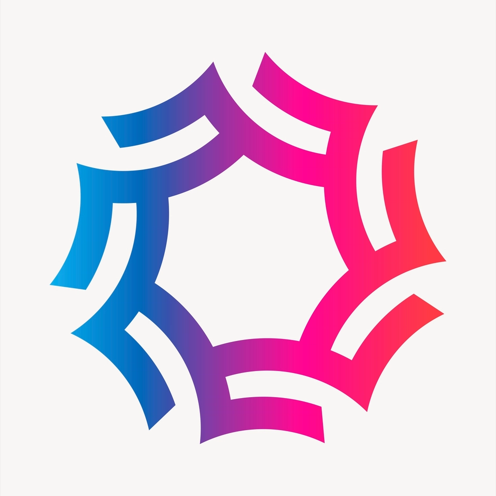 Gradient Badge Clipart, Abstract Frame