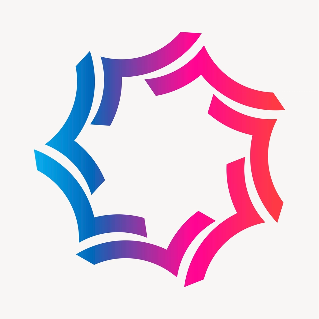 Gradient Badge Clipart, Abstract Frame