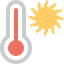 Temperature Thermometer Hot With Sun