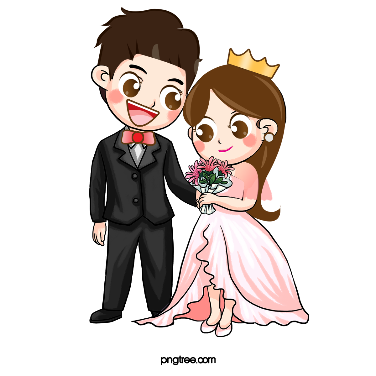—Pngtree—cartoon bride and groom_1914850 (2).png