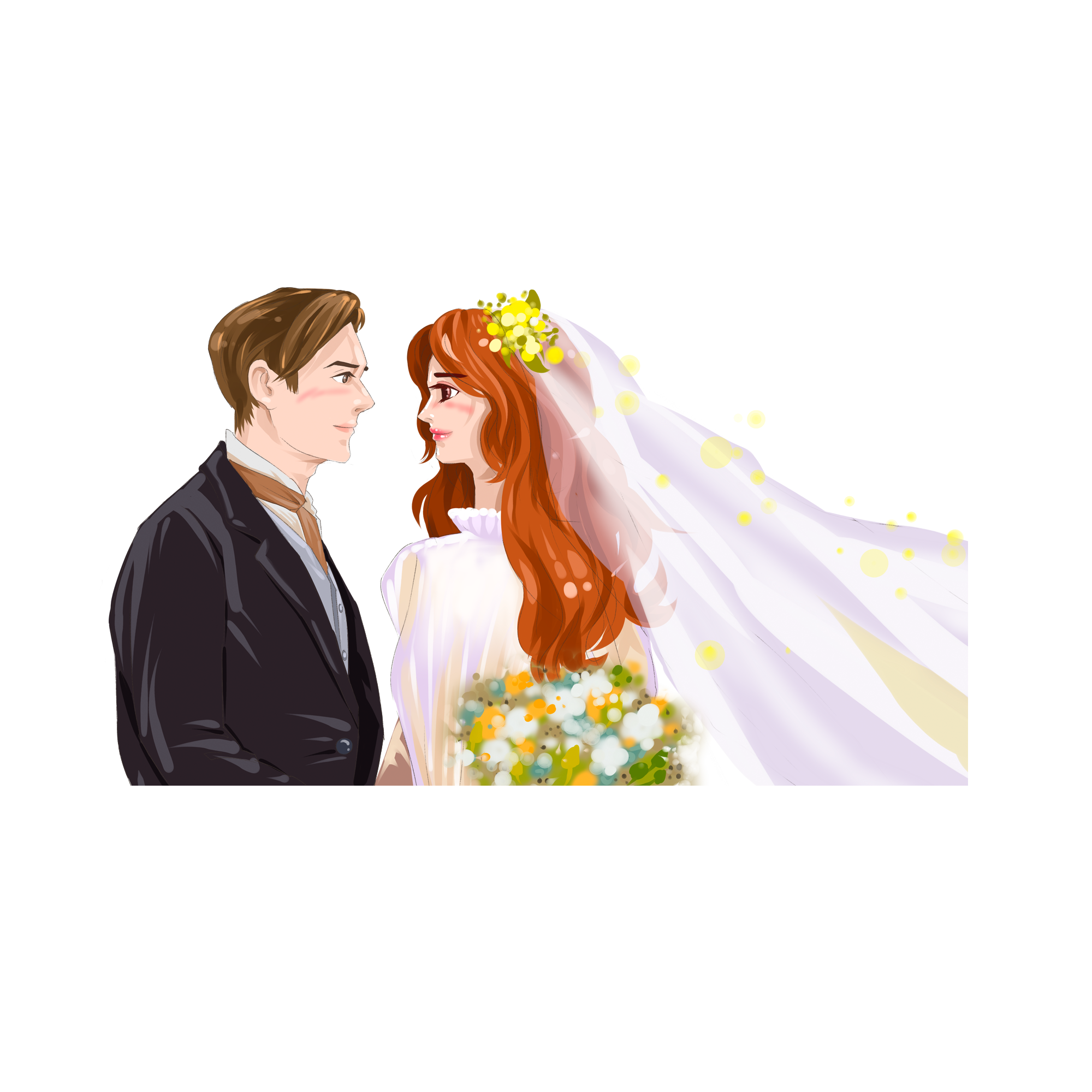 —Pngtree—cartoon groom and bride holding_4068825.png