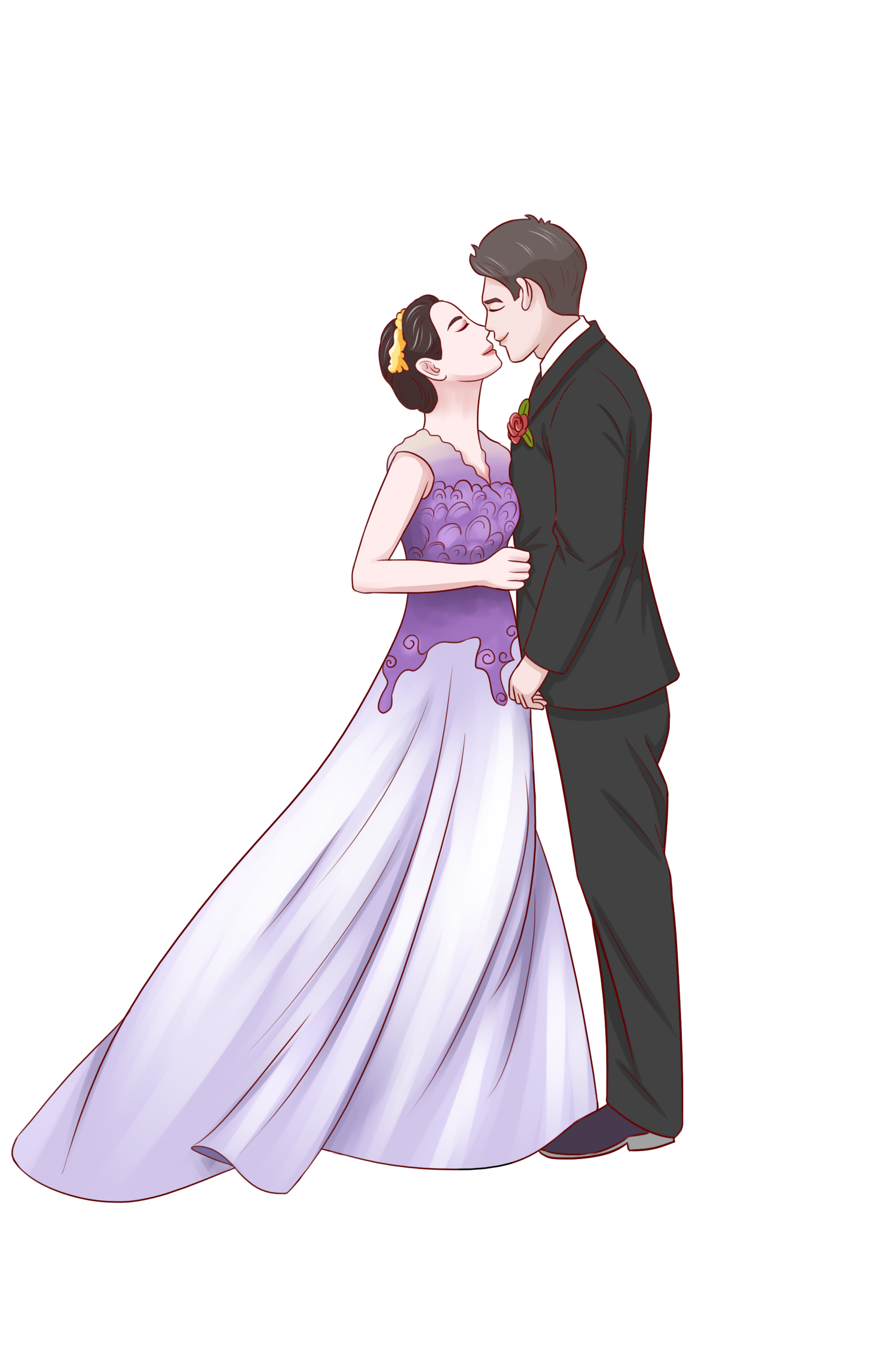 —Pngtree—hand painted wedding dress dress_3888747 (2).png
