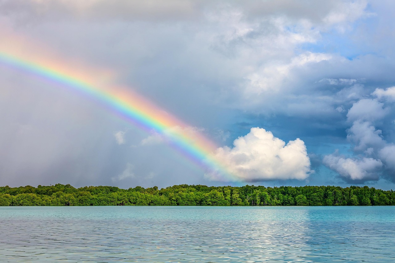 Landscape  Nature Background  Rainbow  Tropical  Atoll  Lagoon  Widi Archipelago  Nature  Indonesia  Hd Wallpapers  Hd Wallpaper  Beautiful Nature  Nature Wallpaper